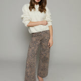 Hunter Wide Leg Leopard Jeans