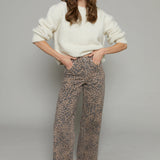 Hunter Wide Leg Leopard Jeans