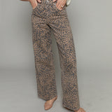 Hunter Wide Leg Leopard Jeans