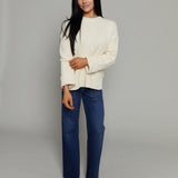 North Textured Rib Sweater - Ivory