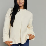 North Textured Rib Sweater - Ivory