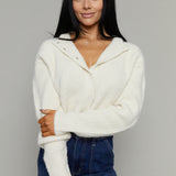 Bailey Ribbed Cropped Cardigan