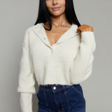 Bailey Ribbed Cropped Cardigan