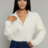 Bailey Ribbed Cropped Cardigan