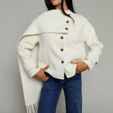 Angela Wool Scarf Coat