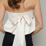 Tamera Strapless Bow Back Top