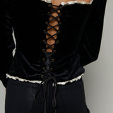 Charlie Velvet Corset Top