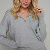 Eloise Cable Knit Quarter Zip