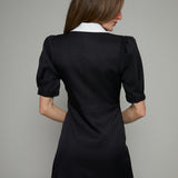 Cyrus Contrast Collar Mini Dress