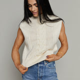 Colleen Cable Knit Sweater Vest