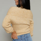 Rebecca Off The Shoulder Tie Front Sweater