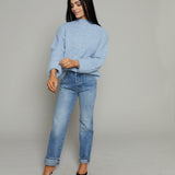 Tammy Cable Knit High Neck Sweater