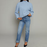 Tammy Cable Knit High Neck Sweater