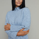 Tammy Cable Knit High Neck Sweater