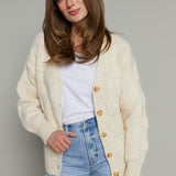 Soleil 3D Checkered Cardigan