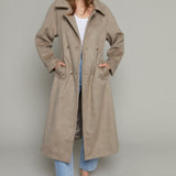 Abbie Double Breasted Longline Coat