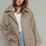 Abbie Double Breasted Longline Coat