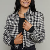 Alison Tweed Bomber Jacket
