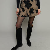 Alexis Jacquard Floral Mini Skirt