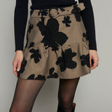 Alexis Jacquard Floral Mini Skirt