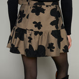 Alexis Jacquard Floral Mini Skirt