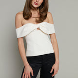 Avery Off Shoulder Bow Top