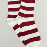 Thin Striped Cotton Crew Socks