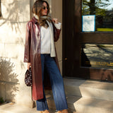 Calina Vinyl Trench Coat