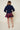 Audrey Navy Floral Mini Skort