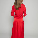 Phoebe Relaxed Cardigan - Red