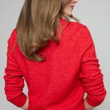 Phoebe Relaxed Cardigan - Red