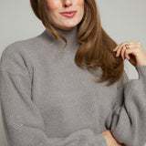 Kirsty Embellished Mixed Media Mini Dress - Gray