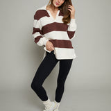 Ollie Rugby Brushed Fleece Henley