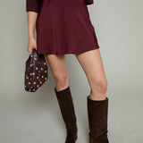 Sansa Satin Mini Skirt