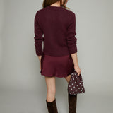 Sansa Satin Mini Skirt