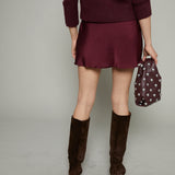 Sansa Satin Mini Skirt