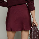 Sansa Satin Mini Skirt