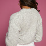 Madi Tinsel Yarn Cropped Sweater