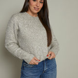 Madi Tinsel Yarn Cropped Sweater