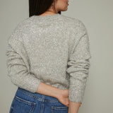 Madi Tinsel Yarn Cropped Sweater