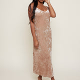 Abbie Crushed Velvet Midi Dress
