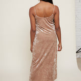 Abbie Crushed Velvet Midi Dress