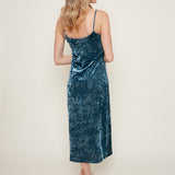 Abbie Crushed Velvet Midi Dress