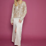 Giselle Metallic Cable Knit Sweater - Gilded Castle