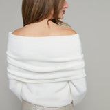 Piper Off The Shoulder Knit Sweater - Ivory