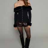 Giovanna Faux Fur Trim Sweater