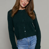 Phoebe Relaxed Cardigan - Garland Green