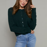 Phoebe Relaxed Cardigan - Garland Green