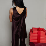 Belinda Asymmetric Satin Top