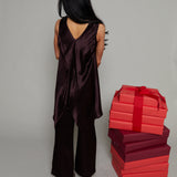 Pia Wide Leg Satin Pants
